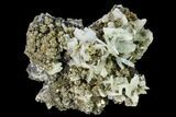 Bladed Barite Crystal Cluster with Quartz & Pyrite - Morocco #160139-1
